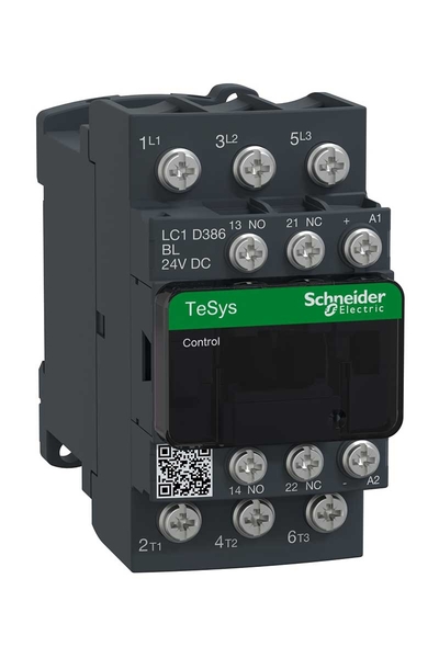 Schneider LC1D386BL Tesys D 24V DC 3P Ac3 38A Kontaktör