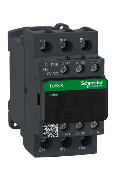 Schneider LC1D38FD Tesys D 110V DC 3P Ac3 38A Kontaktör