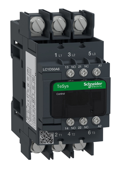 Schneider LC1D50A6M7 Tesys D 440V 50A 220VAC 50/60 Hz Bobinli Kontaktör