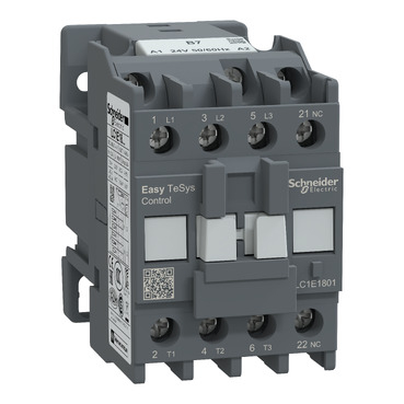 Schneider LC1E1801B7 EASYPACT TVS 3P 18A 24VAC 1NK Kontaktör