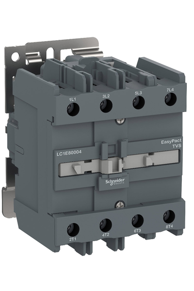 Schneider LC1E80004M7 EASYPACT TVS 4P 100A AC1 220VAC 4NA Kontaktör - Thumbnail