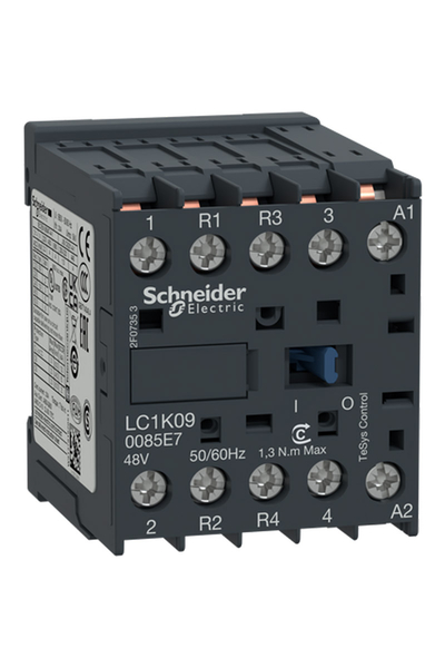 Schneider LC1K090085E7 Tesys K 48V AC 2NA+2NK 4P Ac1 20A Kontaktör