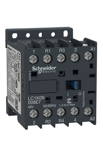 Schneider LC1K09008D7 Tesys K 42V AC Bobinli 440V 4P 2NA2+NK Ac1 20A Kontaktör