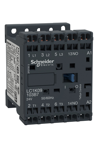Schneider LC1K09103B7 Tesys K 440V 9A 24VAC Bobinli Kontaktör