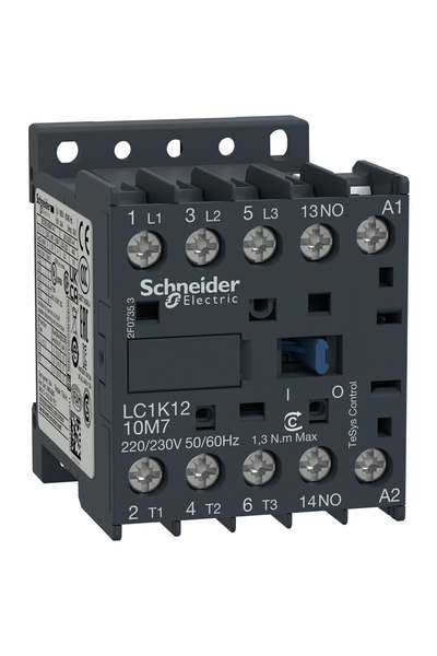 Schneider LC1K1210E7 Tesys K 48V AC 1NA 3P Ac3 12A Kontaktör