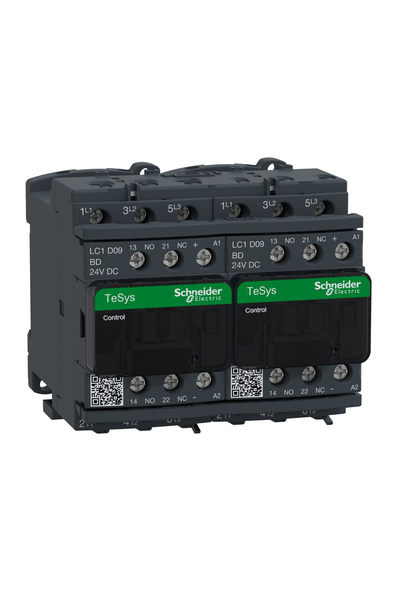 Schneider LC2D09BD Tesys D 24V DC 9A Ac3 Envensör Kontaktör