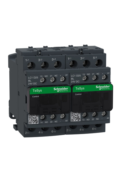 Schneider LC2D25BL Tesys D 440V 25A 3P 3NA Ac3 Dönüşlü Kontaktör