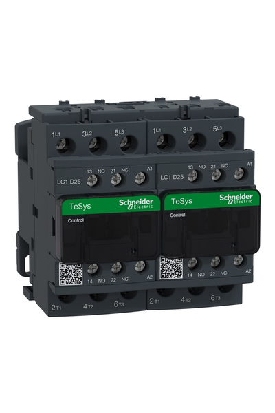 Schneider LC2D25P7 Tesys D 440V 25A 230VAC Bobinli Dönüşlü Kontaktör