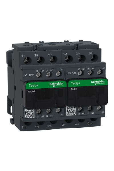Schneider LC2D32E7 Tesys D 440V 32A 48VAC Bobinli Dönüşlü Kontaktör - Thumbnail