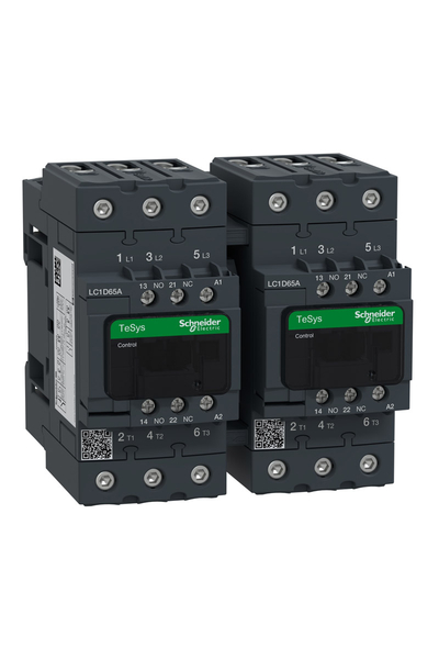 Schneider LC2D65AM7 Tesys D 220V AC 65A Ac3 Envensör Kontaktör