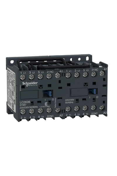 Schneider LC2K0601E7 Tesys K 48V AC 1NK 3P Ac3 6A Envensör Kontaktör