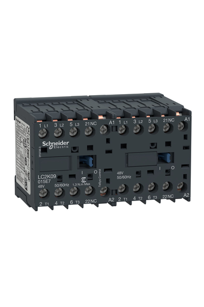 Schneider LC2K09015E7 Tesys K 48V AC 1NK 3P Ac3 9A Envensör Kontaktör