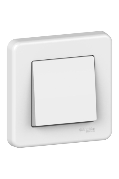 Schneider Electric - Schneider LNA0100321 Leona 10AX Beyaz Çerçeveli Anahtar