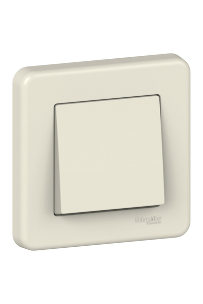 Schneider Electric - Schneider LNA0100323 Leona 10AX Krem Çerçeveli Anahtar