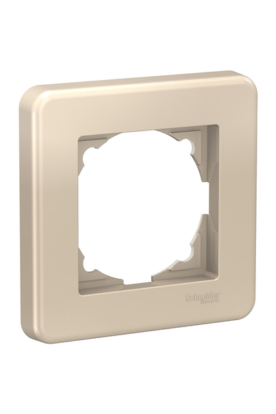 Schneider Electric - Schneider LNA5800124 Leona Tekli Metalik Bej Çerçeve