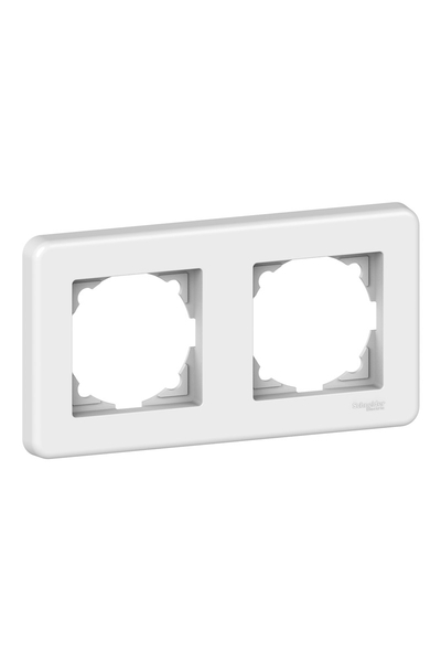Schneider Electric - Schneider LNA5800221 Leona İkili Beyaz Yatay Çerçeve