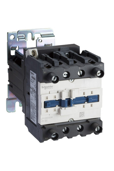 Schneider LP1D40008BD Tesys D 24V DC 2NA+2NK 4P Ac1 60A Kontaktör