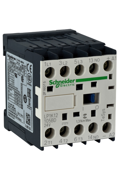 Schneider LP1K09015BD Tesys K 24V DC Bobinli 440V 3P 3NA Ac3 9A Kontaktör - Thumbnail