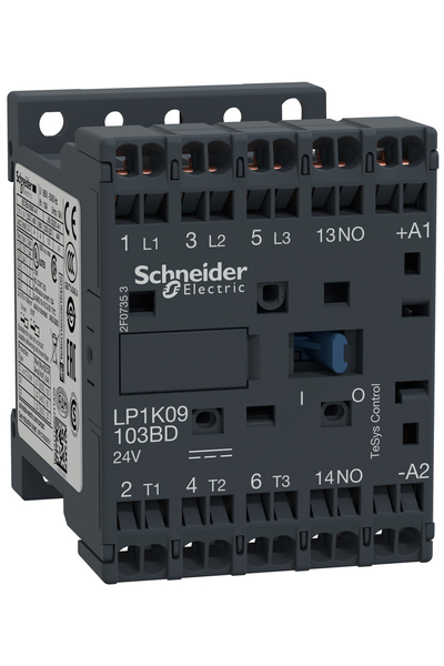 Schneider LP1K09103BD Tesys K 440V 9A 24VDC Kontaktör - Thumbnail