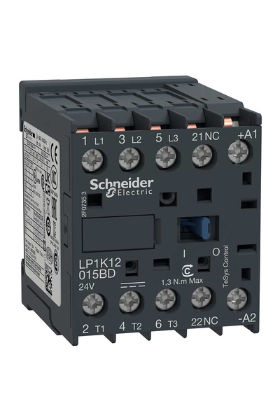 Schneider LP1K12015MD Tesys K 440V 12A 220VDC Bobinli Kontaktör