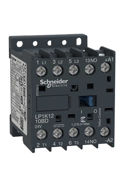 Schneider LP1K1210ED Tesys K 48V DC Bobinli 440V 3P 3NA Ac3 12A Kontaktör