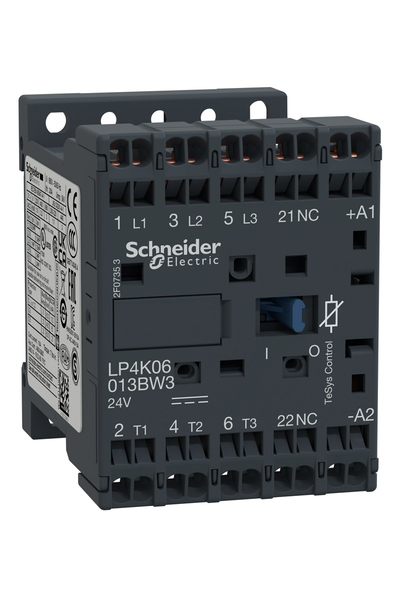 Schneider LP4K06013BW3 Tesys K 440V 6A 24VDC Bobinli Kontaktör