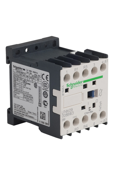 Schneider LP4K09008BW3 Tesys K 24V DC 2NA+2NK 4P Ac1 20A Kontaktör
