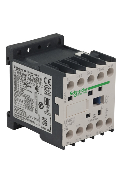 Schneider LP4K1210BW3 Tesys K 24V DC 1NA 3P Ac3 12A Kontaktör