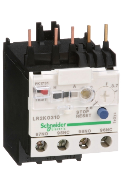 Schneider Electric - Schneider LR2-K0310 2.6-3.7A K Serisi Termik Röle Schneider Electric - Schneider LR2-K0310 2.6-3.7A K Serisi Termik Röle