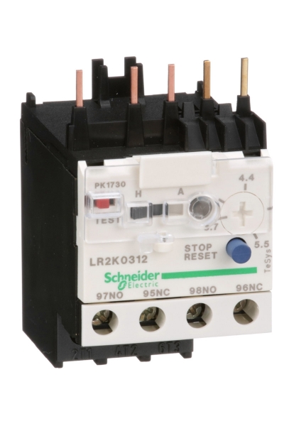 Schneider Electric - Schneider LR2-K0312 3.7-5.5A K Serisi Termik Röle Schneider Electric - Schneider LR2-K0312 3.7-5.5A K Serisi Termik Röle