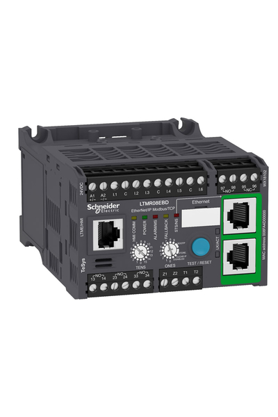 Schneider LTMR08EBD Tesys T 0.4 8A 24VDC Ethernet/Ip Modbus/Tcp 6 Logic İnputs 3 Logic Outputs Motor Kontrolörü - Thumbnail
