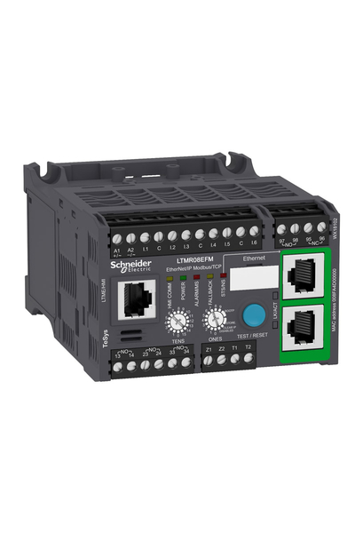 Schneider LTMR08EFM Tesys T 0.4 8A 240VAC Ethernet/Ip Modbus/Tcp 6 İnputs 3 Outputs Motor Kontrolörü - Thumbnail