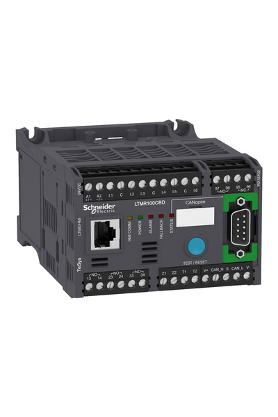 Schneider LTMR100CBD Tesys T 100A 24VDC Canopen 6 Logic İnputs 3 Relay Logic Outputs Motor Kontrolörü - Thumbnail