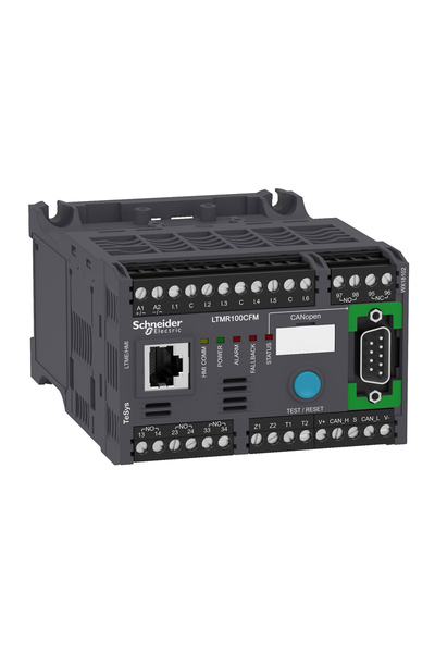 Schneider LTMR100CFM Tesys T 100A 100/240VAC Canopen 6 Logic İnputs 3 Relay Logic Outputs Motor Kontrolörü - Thumbnail