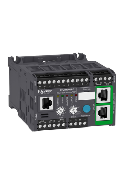 Schneider LTMR100EBD Tesys T 100A 24VDC Ethernet/Ip Modbus/Tcp 6 Logic İnputs 3 Logic Outputs Motor Kontrolörü - Thumbnail