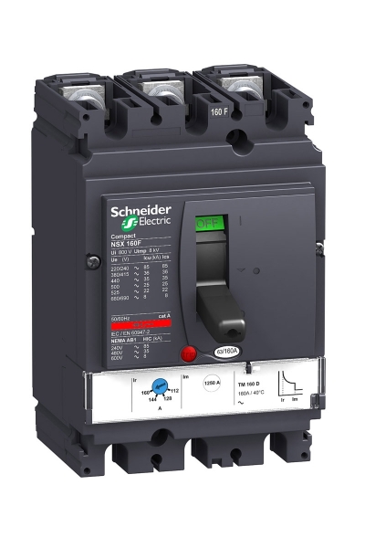 Schneider LV430631 NSX160F TM125D 125A 36kA Kompakt Devre Kesici - Thumbnail