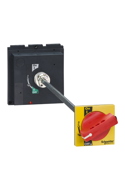 Schneider Electric - Schneider LV432600 209-600mm Kırmızı Kilitlenebilir Uzatmalı Döner Kurma Kolu