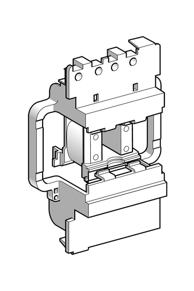 Schneider LX4D8MD Tesys D 220V DC 115-150A Kontaktör Bobini - Thumbnail