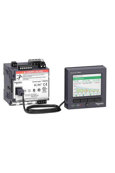 Schneider Electric - Schneider METSEPM8214 Powerlogic Pm8000 Pm8214 LV DC Uzaktan İzleme DIN Ray Montajlı Ölçüm Cihazı