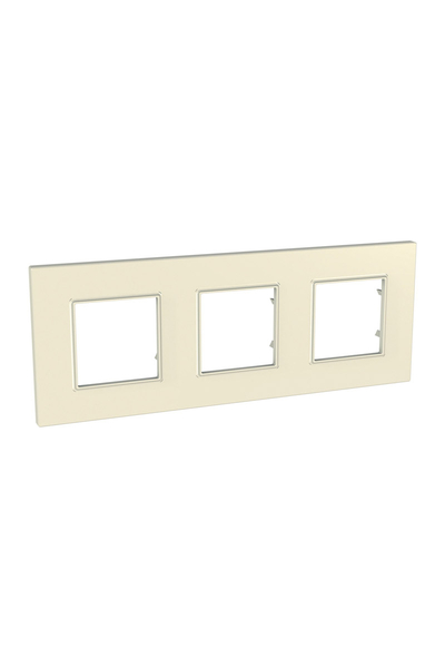 Schneider MGU2.706.16 Unica Quadro Kiltaşı 3lü Anahtar Priz Çerçevesi