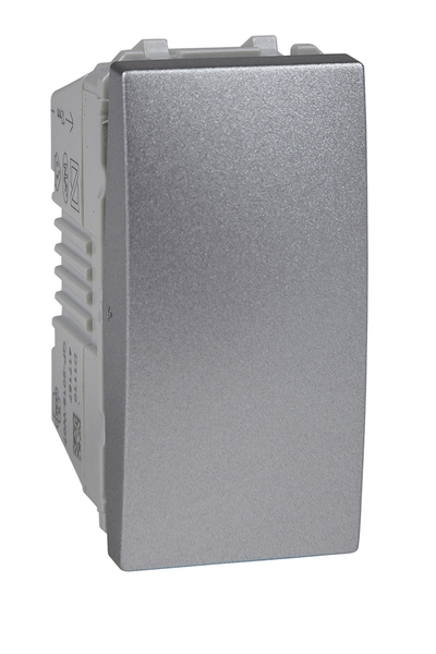 Schneider MGU3.101.30 Unica Top/Class 250V AC 10A 1 Modül Alüminyum Külbütör Anahtarı