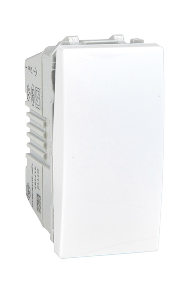 Schneider Electric - Schneider MGU3.106.18 Unica 250V AC 10A 1 Modüllü Beyaz Anahtar
