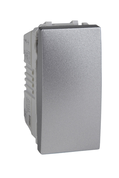 Schneider MGU3.106.30 Unica Top/Class 250V AC 10A 1 Modül Alüminyum Liht Buton