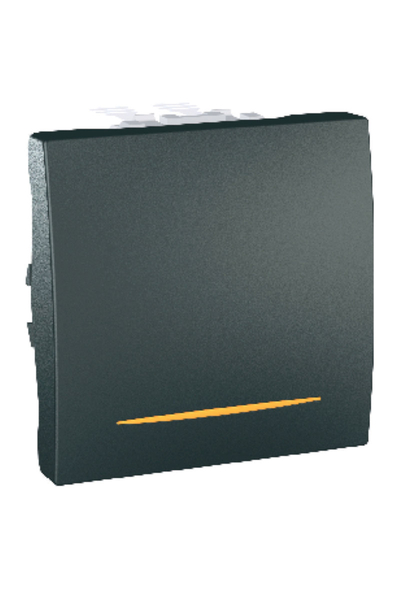 Schneider Electric - Schneider MGU3.201.12S Unica Top/Class 250 V AC 10A 2 Modül Grafit Işıklı Külbütör Anahtarı