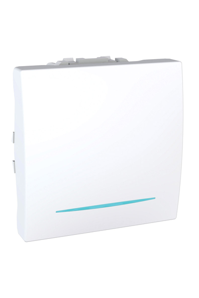 Schneider Electric - Schneider MGU3.205.18N Unica 250V AC 10A 2 Modül Beyaz Işıklı Permütatör