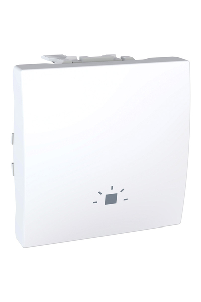 Schneider Electric - Schneider MGU3.206.18L Unica 250V AC 10A 2 Modüllü Beyaz Anahtar