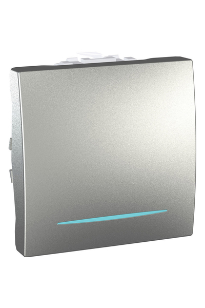 Schneider Electric - Schneider MGU3.206.30N Unica Top/Class 250V AC 10A 2 Modül Alüminyum Işıklı Liht Buton Schneider Electric - Schneider MGU3.206.30N Unica Top/Class 250V AC 10A 2 Modül Alüminyum Işıklı Liht Buton
