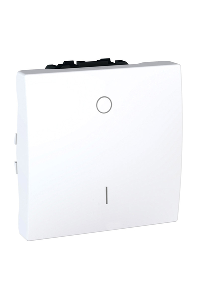 Schneider Electric - Schneider MGU3.262.18 Unica 250V AC 16A 2 Modüllü Beyaz Külbütör Anahtarı