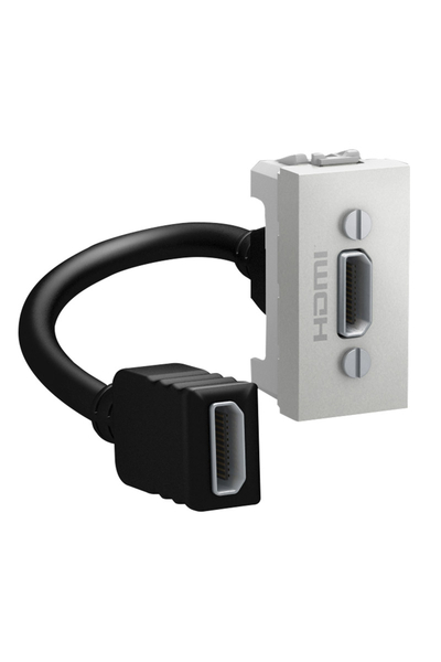 Schneider Electric - Schneider MGU3.430.30 Unica 1 Modüllü Alüminyum HDMI Konnektör Schneider Electric - Schneider MGU3.430.30 Unica 1 Modüllü Alüminyum HDMI Konnektör