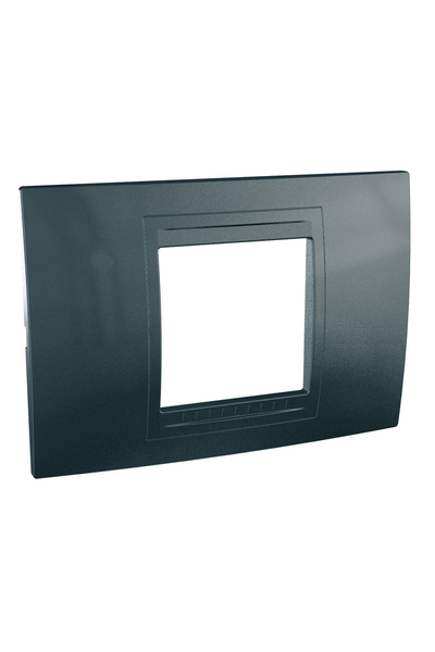 Schneider MGU4.102.62 Unica Allegro 2 Modüllü Grafit Grisi Anahtar Priz Çerçevesi